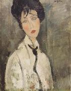 Amedeo Modigliani Femme a la cravate noire (mk38) Germany oil painting artist